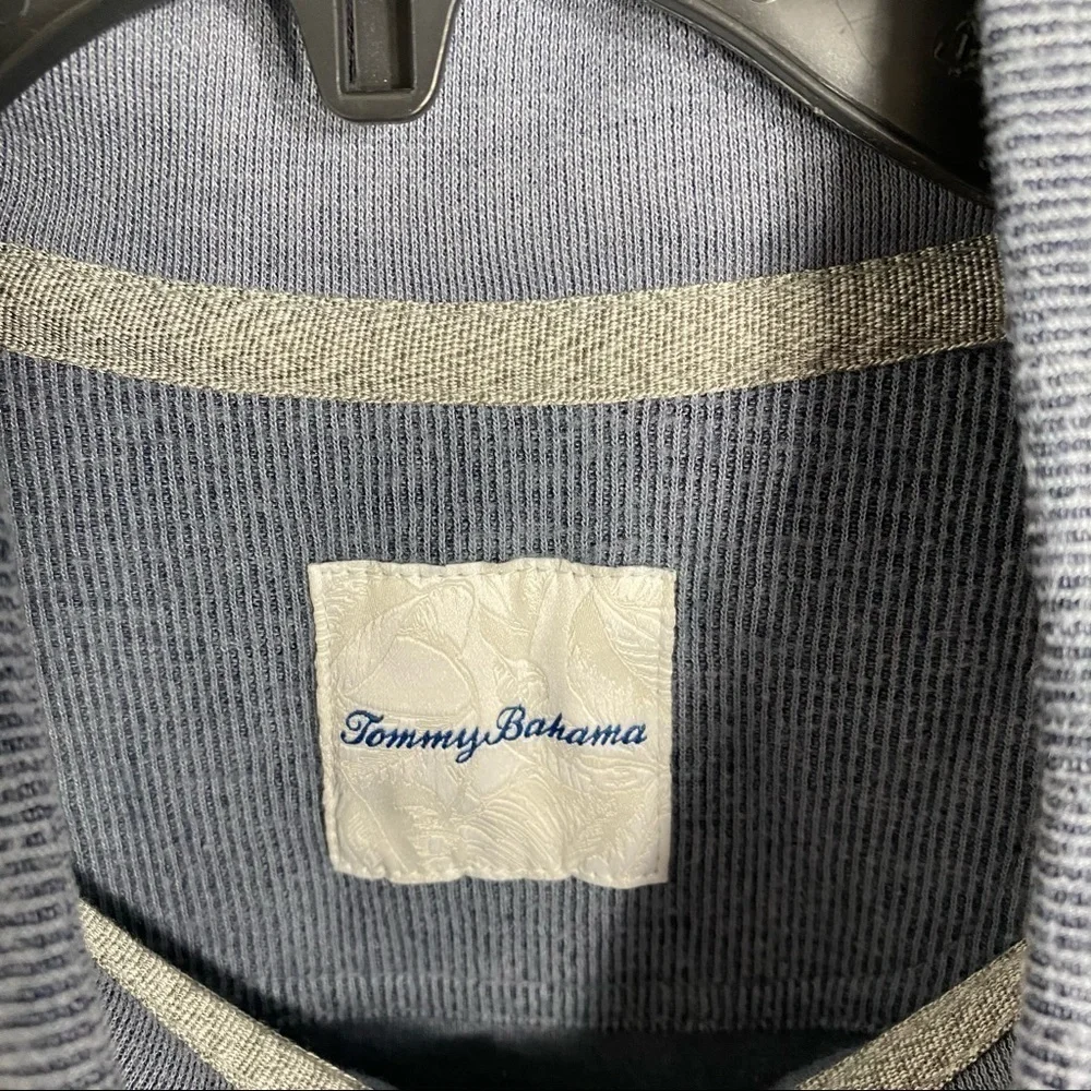 Tommy Bahama Men’s Snap Button Sweater XL Blue